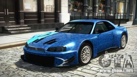 Nissan Skyline R34 X-Custom LE S14 para GTA 4