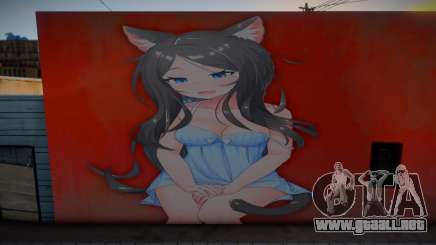 Anime Girl Wall Art pt. 4 para GTA San Andreas