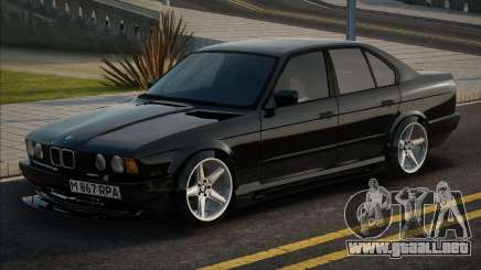 BMW 525I E34 1992 Black para GTA San Andreas