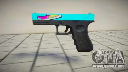 Desert Eagle Blue and Black para GTA San Andreas