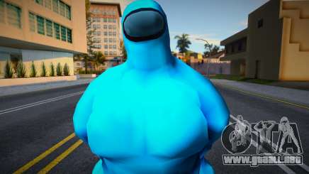 Among Us Imposter Musculosos Blue para GTA San Andreas