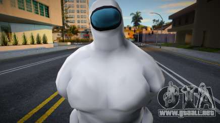 Among Us Imposter Musculosos White para GTA San Andreas