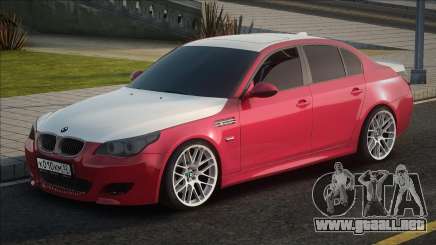 BMW M5 Rojo-Blanco para GTA San Andreas