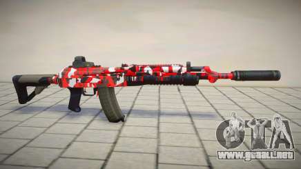 Red Camo M4 para GTA San Andreas