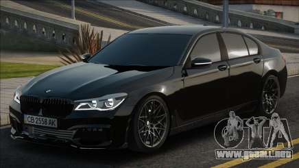 BMW 750I XDrive Black [Ukr Plate] para GTA San Andreas