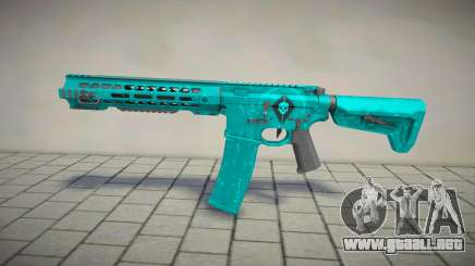 Green-Blue M4 para GTA San Andreas