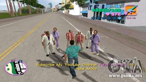 Spawn Diaz, Lance, Ken como guardaespaldas para GTA Vice City