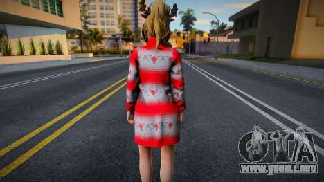 DOAXVV Yukino - Christmas Sweater Dress v2 para GTA San Andreas