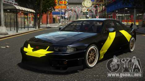 Nissan Skyline R33 R-Ti S14 para GTA 4