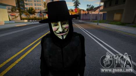 V for Vendetta Ped para GTA San Andreas