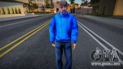 Chico con una sudadera azul al estilo de CR para GTA San Andreas