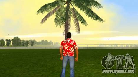 Tommy Vercetti - HD Hawaiian Red Shirt para GTA Vice City