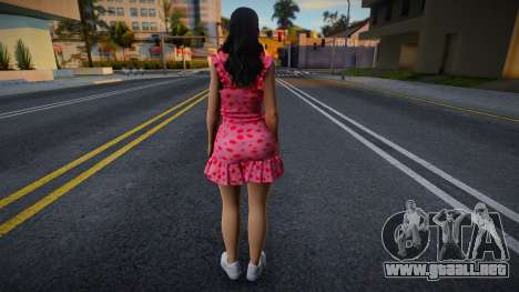 Chica con vestido de lunares para GTA San Andreas