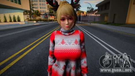 DOAXVV Yukino - Christmas Sweater Dress v1 para GTA San Andreas