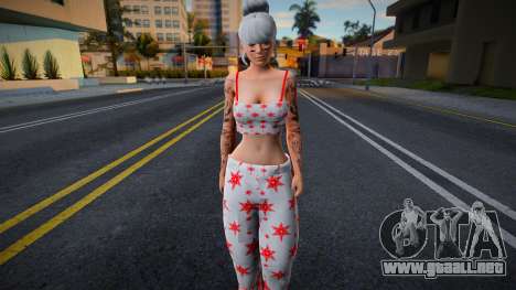 Piel femenina en pijama para GTA San Andreas