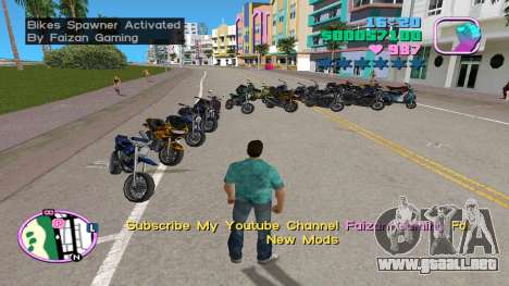 Genera todas las motos para GTA Vice City