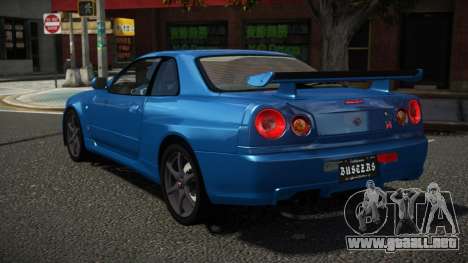 Nissan Skyline R34 G-Sports V1.1 para GTA 4