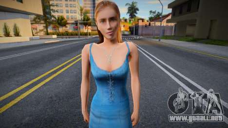Chica con vestido estilo KR para GTA San Andreas