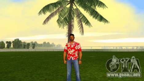 Tommy Vercetti - HD Hawaiian Red Shirt para GTA Vice City