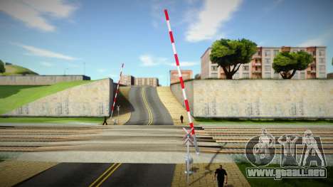 Two Tracks old barrier and without bell para GTA San Andreas