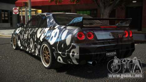 Nissan Skyline R33 R-Ti S6 para GTA 4