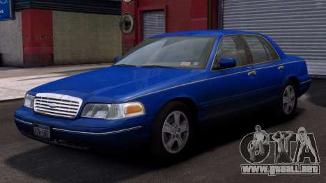 Ford Crown Victoria LX 1999 [Blue] para GTA 4