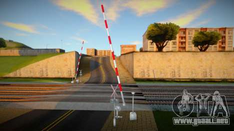 One Tracks old barrier and with bell and lights para GTA San Andreas