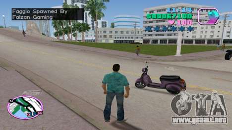 Bicicleta Spawn Faggio para GTA Vice City