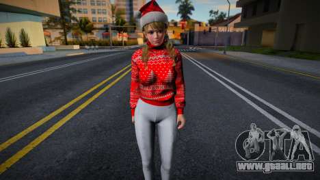 Monica - Christmas Sweater Knitted Leggings v1 para GTA San Andreas