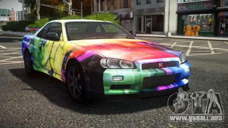 Nissan Skyline R34 N-Tune S14 para GTA 4