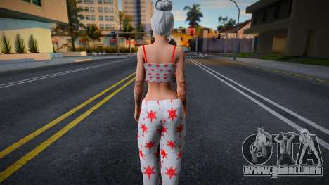 Piel femenina en pijama para GTA San Andreas