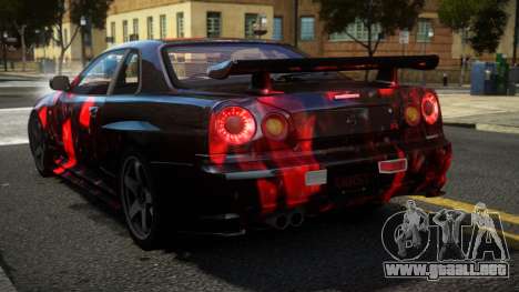 Nissan Skyline R34 R-Sport S4 para GTA 4