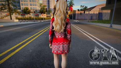 Aerith Gainsborough - Chrismas Sweater Dress v1 para GTA San Andreas