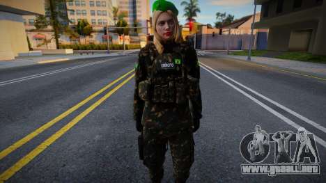Chica Militar Brasil v1 para GTA San Andreas