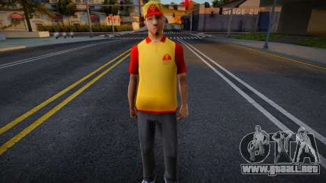 Wmybmx Pizza Uniform para GTA San Andreas