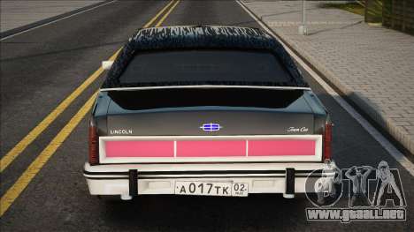 Lincoln Town Car 1986 Black para GTA San Andreas