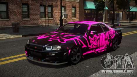 Nissan Skyline R34 R-Sport S13 para GTA 4