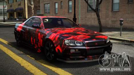 Nissan Skyline R34 R-Sport S4 para GTA 4