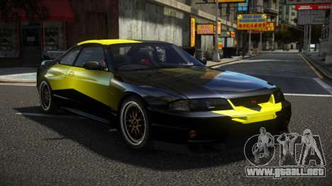 Nissan Skyline R33 R-Ti S14 para GTA 4