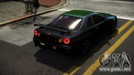 Nissan Skyline R34 R-Sport S12 para GTA 4