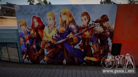 Final Fantasy Tactics Mural para GTA San Andreas