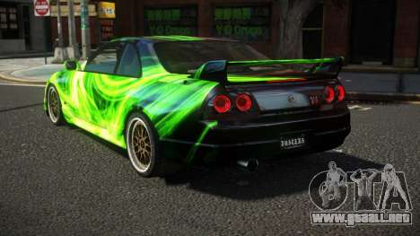 Nissan Skyline R33 R-Ti S12 para GTA 4