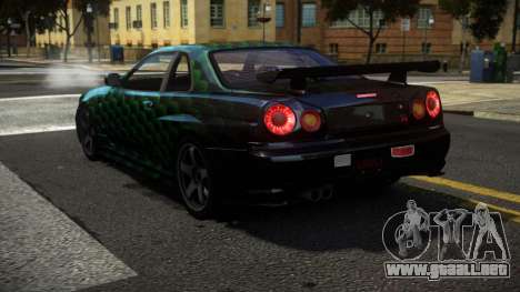 Nissan Skyline R34 R-Sport S12 para GTA 4