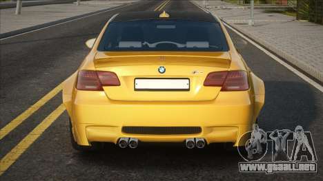 BMW M3 E92 Coupe [Yellow] para GTA San Andreas