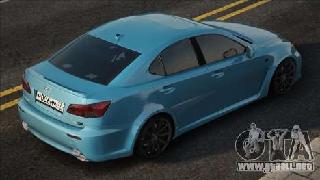 Lexus IS-F Blue para GTA San Andreas