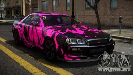 Nissan Skyline R34 R-Sport S13 para GTA 4