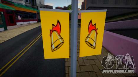 Replace Gayflag with Cluckin Bell in queens para GTA San Andreas