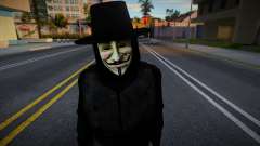 V for Vendetta Ped para GTA San Andreas