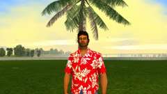 Tommy Vercetti - HD Hawaiian Red Shirt para GTA Vice City