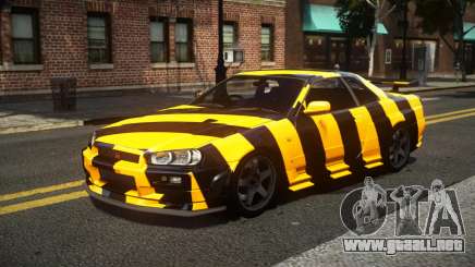 Nissan Skyline R34 R-Sport S10 para GTA 4